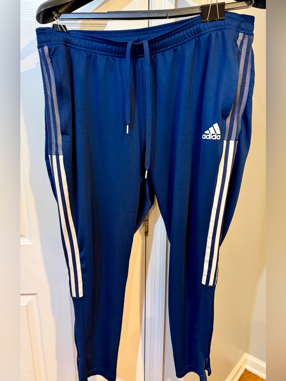 Adidas Men’s 3XL Aeroready Primegreen 3 stripe Pants With Zip Legs 28” inseam